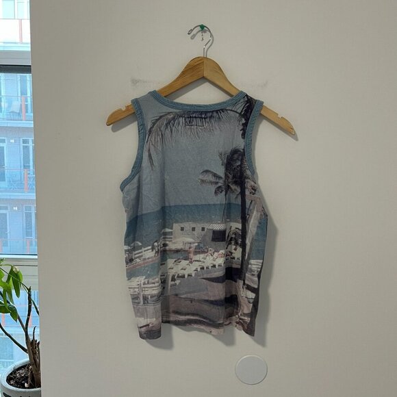 Current Elliott Beach Graphic Print Muscle Tank Size 0 / XS - Picture 5 of 5